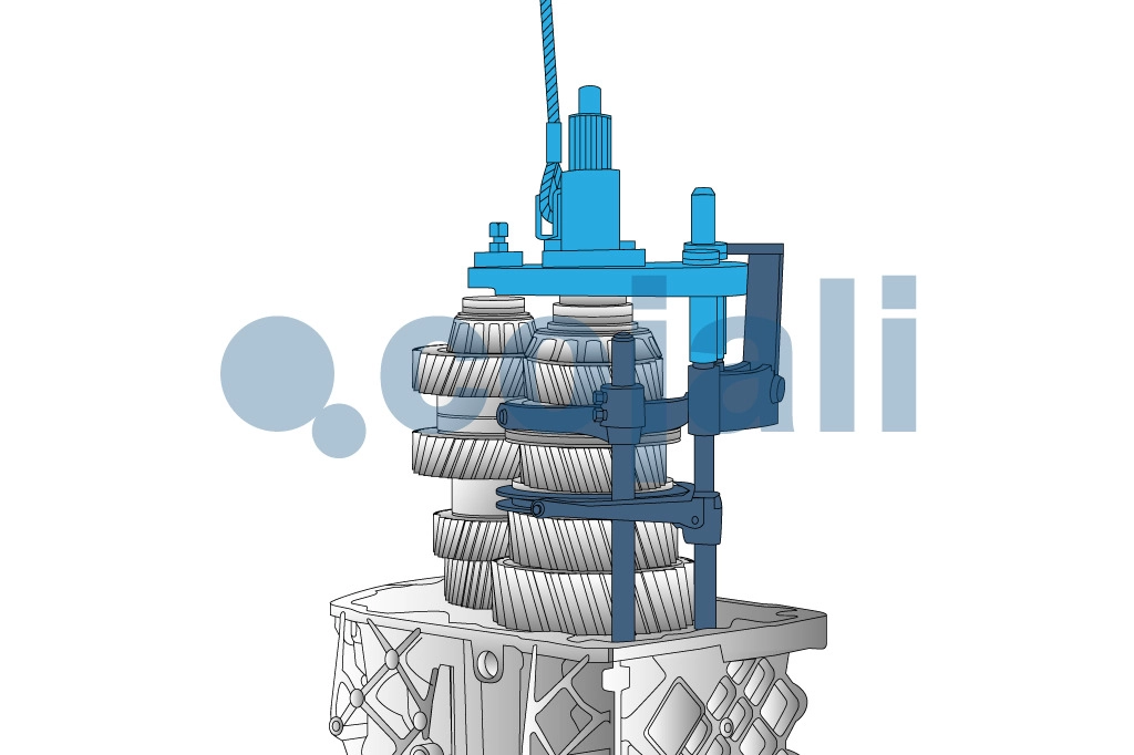 TOOL TO LIFT THE PRIMARY AND SECONDARY SHAFTS AND FORKS. ZF 16S GEARBOX, 50105053, 1X56137122