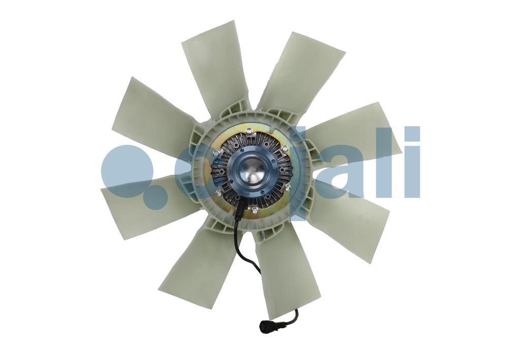 ASSEMBLY OF ELECTRONICALLY-CONTROLLED FAN CLUTCH + BLADES, 7085426, 21749787