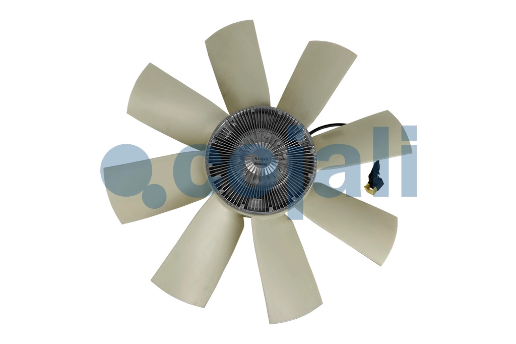 ASSEMBLY OF ELECTRONICALLY-CONTROLLED FAN CLUTCH + BLADES, 7085425, 21990512