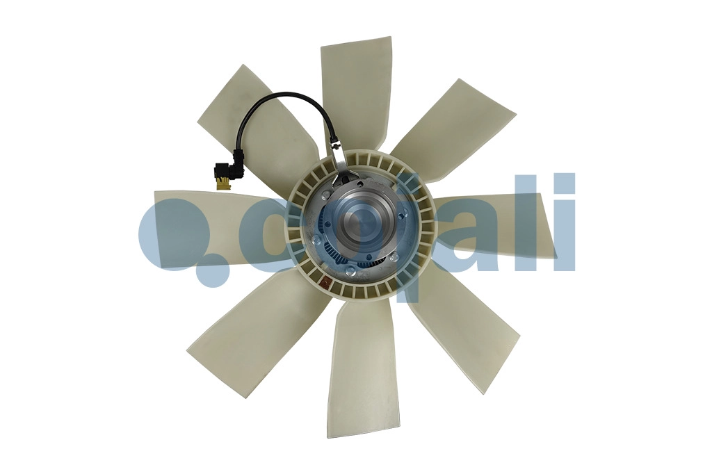 ASSEMBLY OF ELECTRONICALLY-CONTROLLED FAN CLUTCH + BLADES, 7085425, 21990512