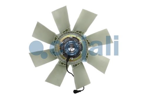 ASSEMBLY OF ELECTRONICALLY-CONTROLLED FAN CLUTCH + BLADES, 7085426, 21749787