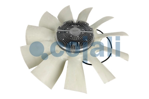 ASSEMBLY OF ELECTRONICALLY-CONTROLLED FAN CLUTCH + BLADES, 7085418, 21772668