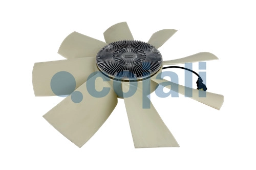 ASSEMBLY OF ELECTRONICALLY-CONTROLLED FAN CLUTCH + BLADES, 7085425, 21990512